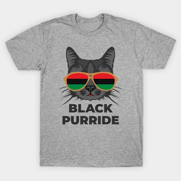 Black Purride T-Shirt by sqwear